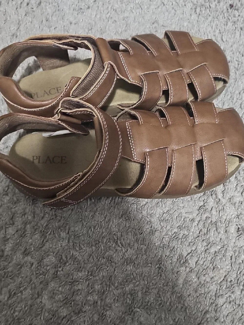 Childrens Place Kids Brown Fisherman Sandals - Classic Casual Style